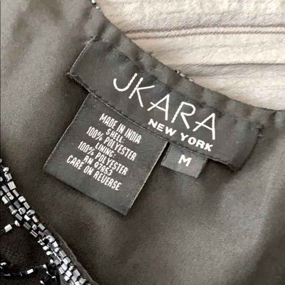 JKara Black Beaded Tank - Picture 5 of 12